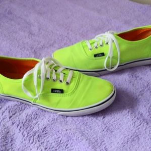 Neon Green Vans